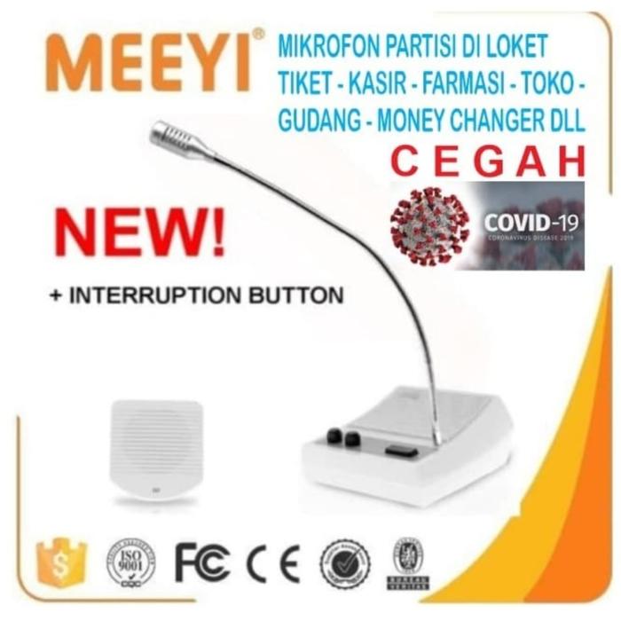 Mic Loket MY-A05 - MIC LOKET MIC INFORMASI MIC 2 ARAH / MIC MEJA / MIC KASIR WINDOW INTERCOM
