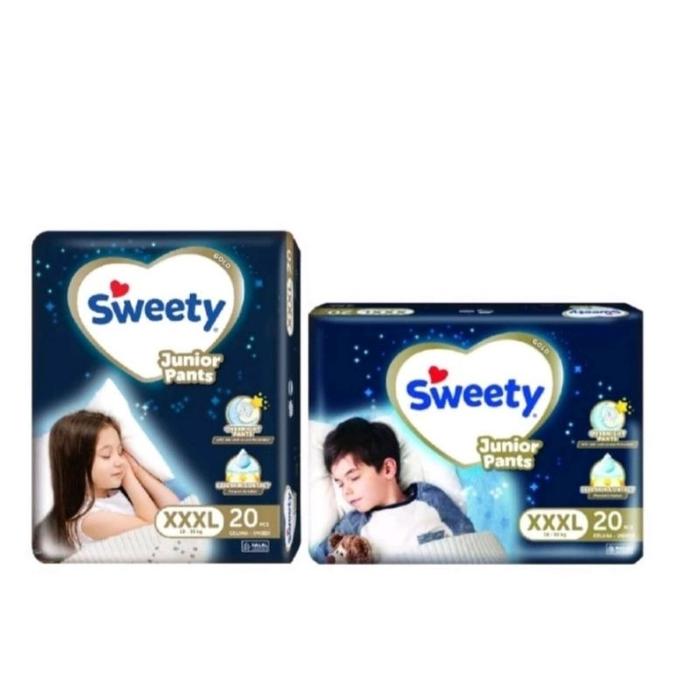 PROMO !!! Sweety Gold Junior Pants XXXL20 Popok Celana Unisex isi 20 pack