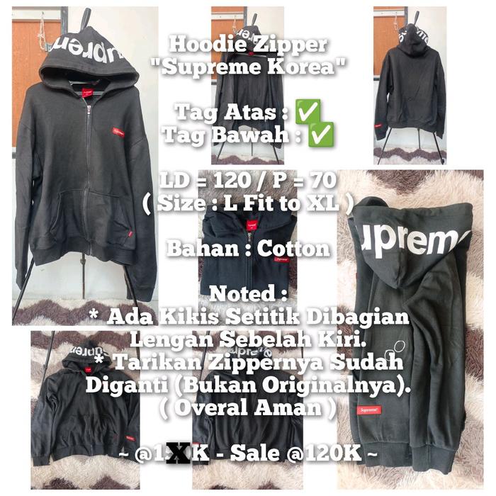 Hoodie Zipper "Supreme Korea" - @120K