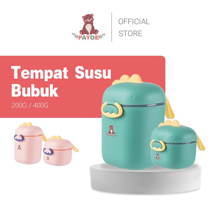 PAYOE Tempat susu bubuk bayi travel/kotak susu bubuk bayi anti tumpah 400/800ml