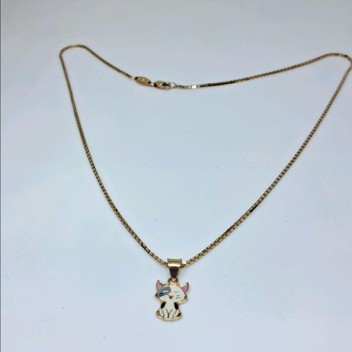 kalung anak emas asli 375-8k perhiasan emas