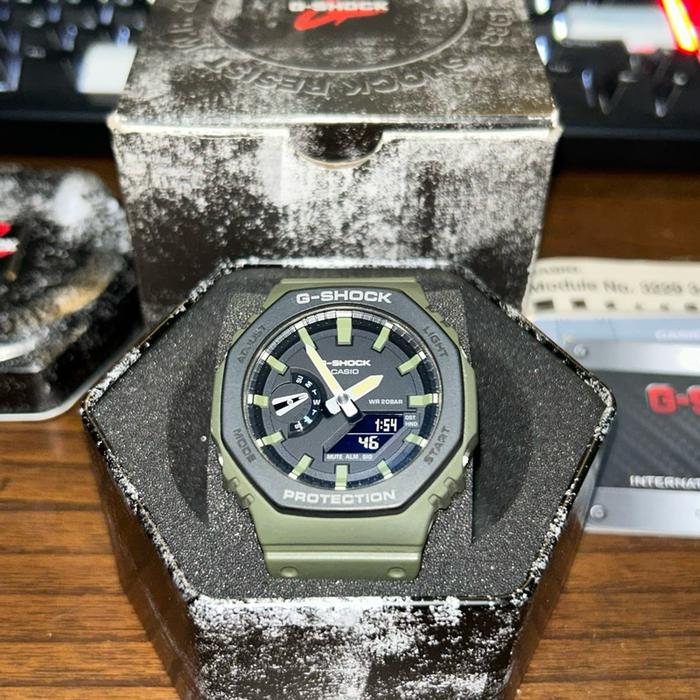 CASIO Jam Tangan GA-2110SU Kondisi Preloved G-Shock Protection Watches
