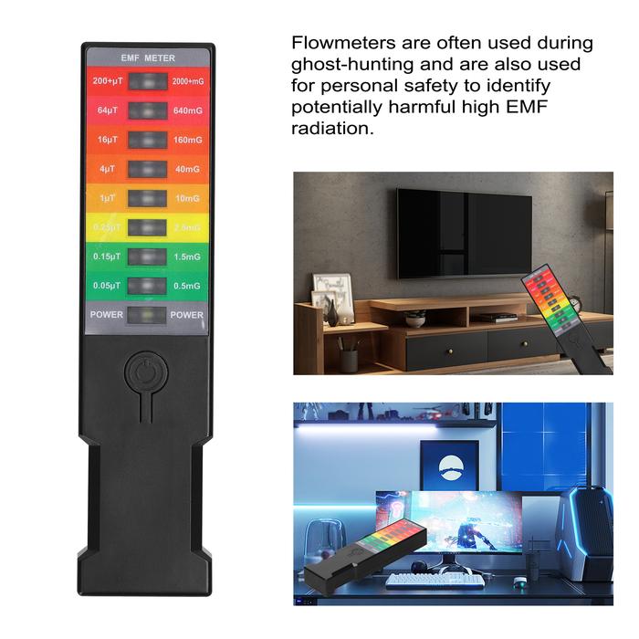 Electromagnetics Field EMF Meter Magnetic-Field Monitor Home