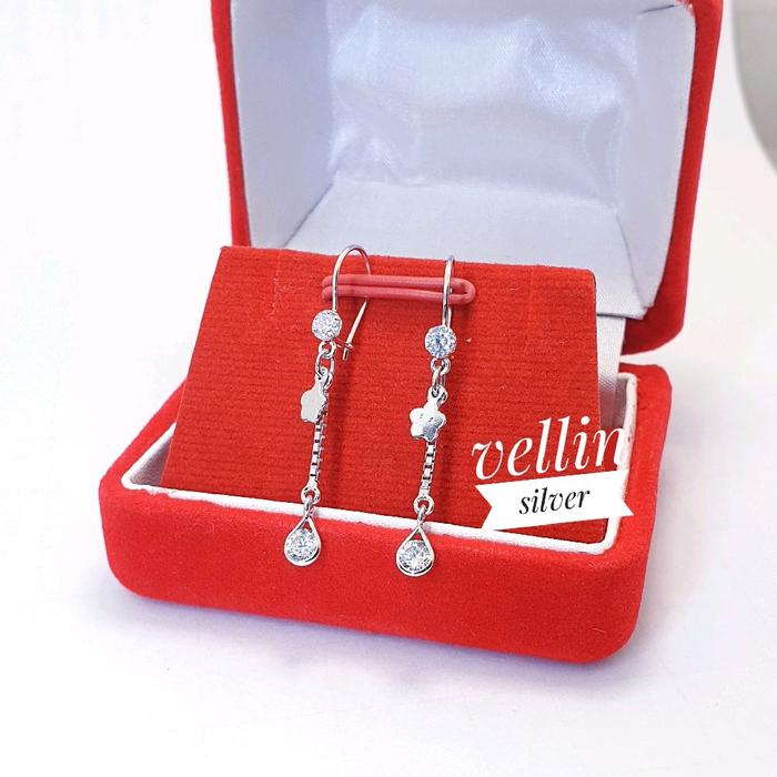 Anting Wanita S925 Antikarat - Anting Anting Silver 925 Asli AT101