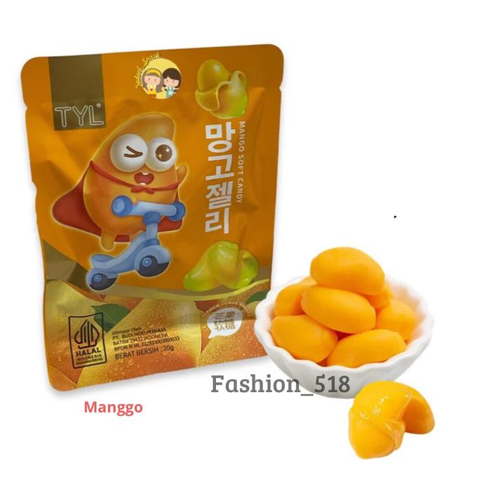 SOFH CANDY/TYL Permen Lunak HALAL 20gr Rasa Buah/Permen Kupas jelly/sofh candy jelly
