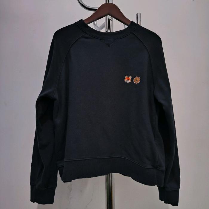 Crewneck Maison Kitsune x Line Friends Warna Navy (Size Fit to M)