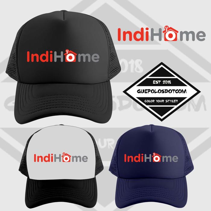 TOPI JARING TRUCKER IndiHome - Topi jaring IndiHome Keren - TOPI JARING INDIHOME Murah - GUEPOLOSDOT