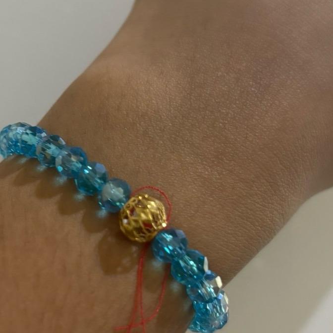 Gelang kristal liontin kenong