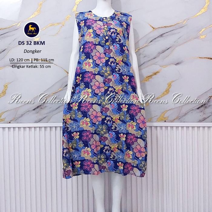 Daster 32 Batik Kuda Mas LD 120cm | Daster Yukensi Kancing Depan Busui