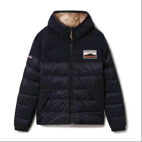 NAPAPIJRI ATER COAT JACKET MENS BLUE MARINE/BLACK Jaket Pria