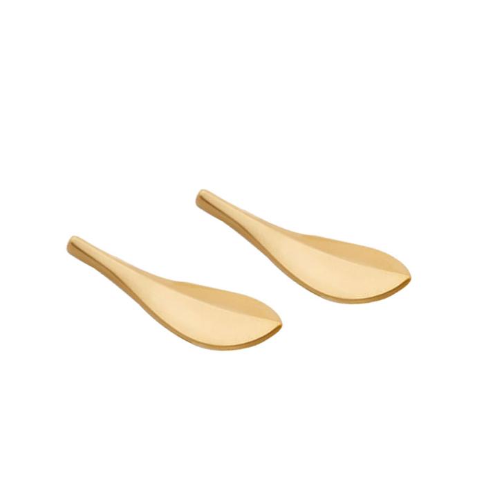 Furniture Handle Knob Solid Brass Gold Foil Shape 32mm Door Handle
