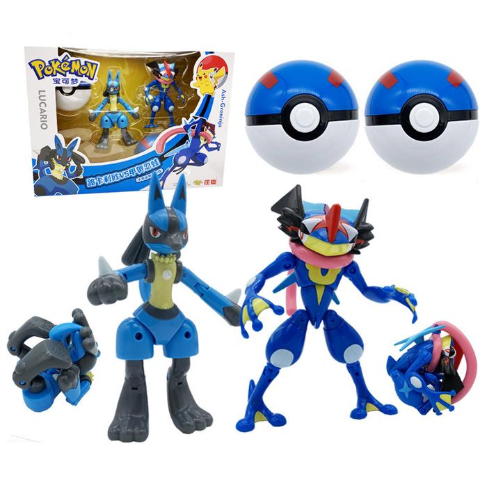 Pokemon Lucario Greninja Pikachu Charizard Cartoon Action Figure