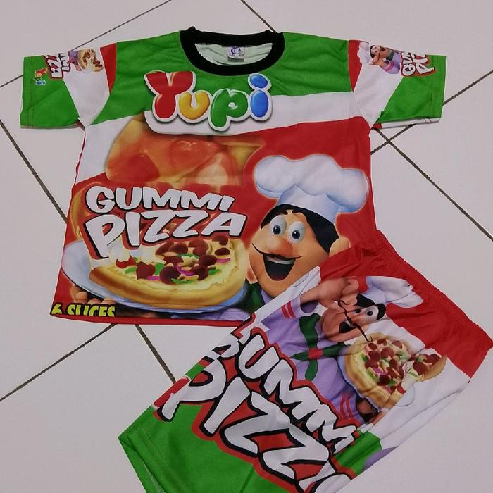 Yupi Baju Anak Gumi Pizza Motif Lucu dan Menarik untuk Anak-anak
