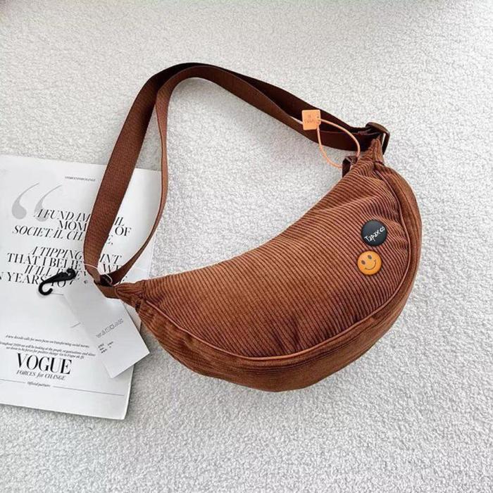 Tas Selempang Corduroy Dumpling Bag Uniqlo