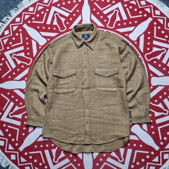 Kemeja flannel Regal Friend double pocket lengan panjang