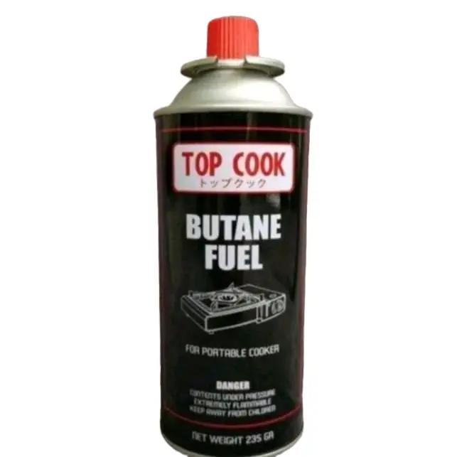 Top Cook Bahan Bakar Butane Fuel 235gr untuk Kompor Portable & Torch Flame Gun Fogging Original dari