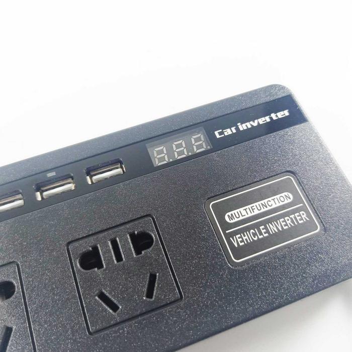 Car Power Inverter DC 12V/24V to AC 220V 200W 4 USB Port - XJ124