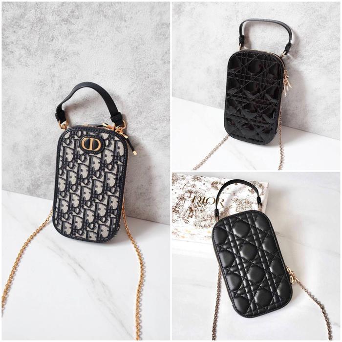 DIOR PHONE BAG CROSSBODY WITH 2 STRAP