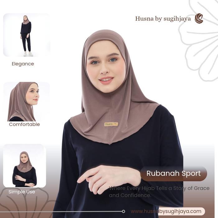 Hijab Olahraga Sehari Hari Rubanah Sport Daily Bergo Wanita Muslim