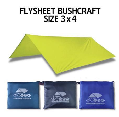 Eiger - SJA Outdoor Outer Tarptent Flysheet 2X3 , 3X3 , 3X4 , 4X6 Waterproof Bushcraft Terpal Atap T