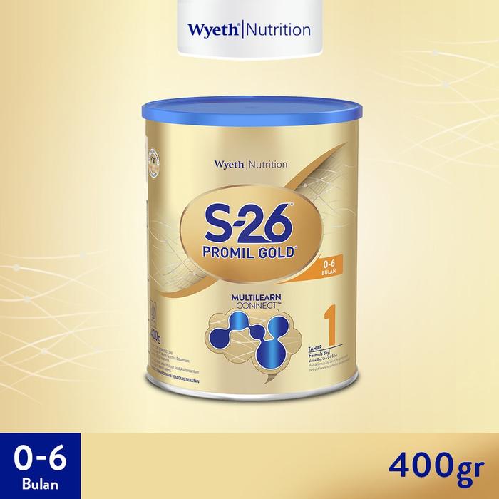 SUSU BAYI S26 PROMIL TAHAP 1 0 - 6 BULAN PROMIL TAHAP  1 400 GR