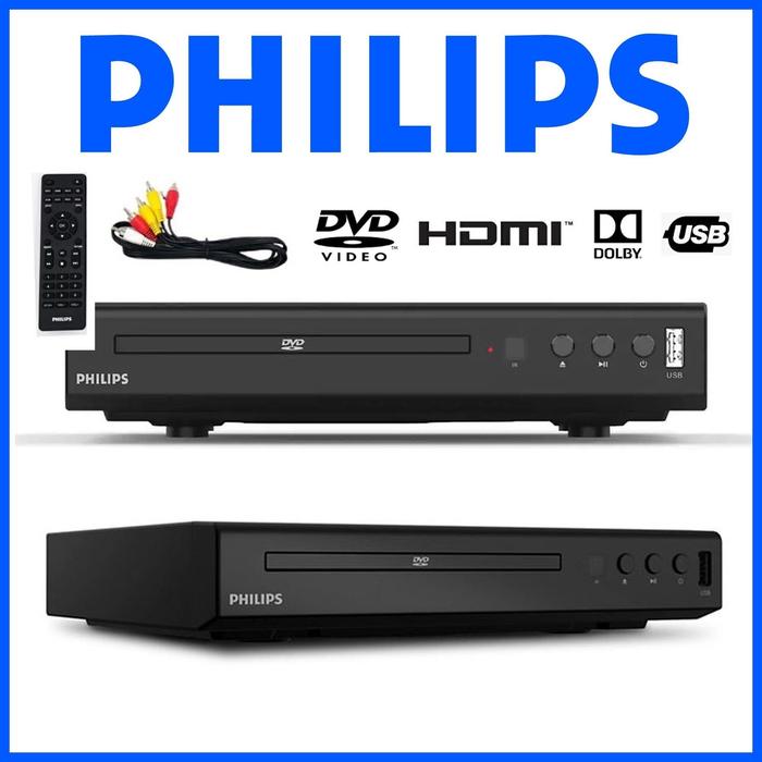 Philips TAEP200 Pemutar DVD, Pemutar USB Definisi Tinggi HDMI, CD DVD