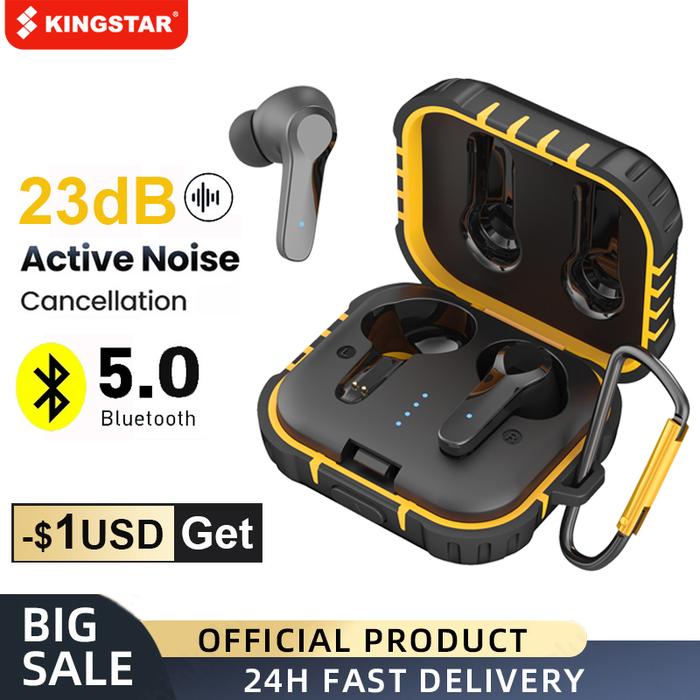 KINGSTAR ANC Wireless Headphones Bluetooth 5.0 Earphones TWS Earbuds