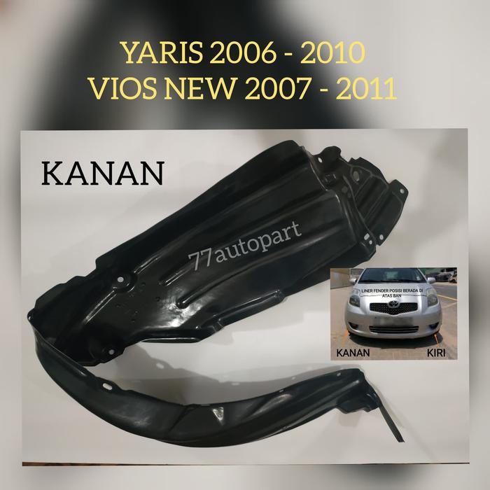 Liner Fender Yaris Vios New 2007 2011 Kanan