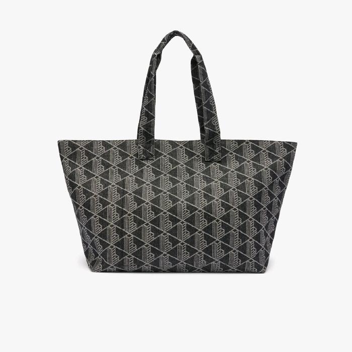 Lacoste Unisex LACNU4994PBR33 XXL Summer Pack Jacquard Motif Tote Bag Laptop 15 inch