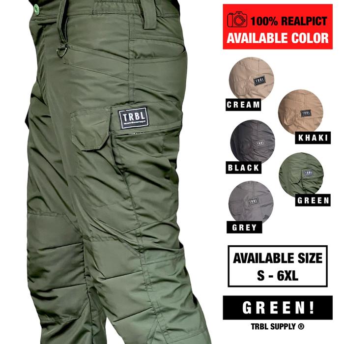 TRBL Tactical Long Pants Original Water Resistant / Celana Taktikal Panjang Outdoor PDL Bahan Taslan