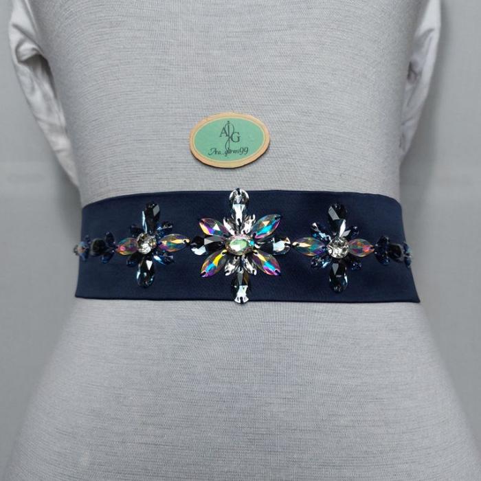 Belt Payet Rangkai Diamon Sewarosky permata || payet rangkai jahit diamon sewaroski resin sintetis |