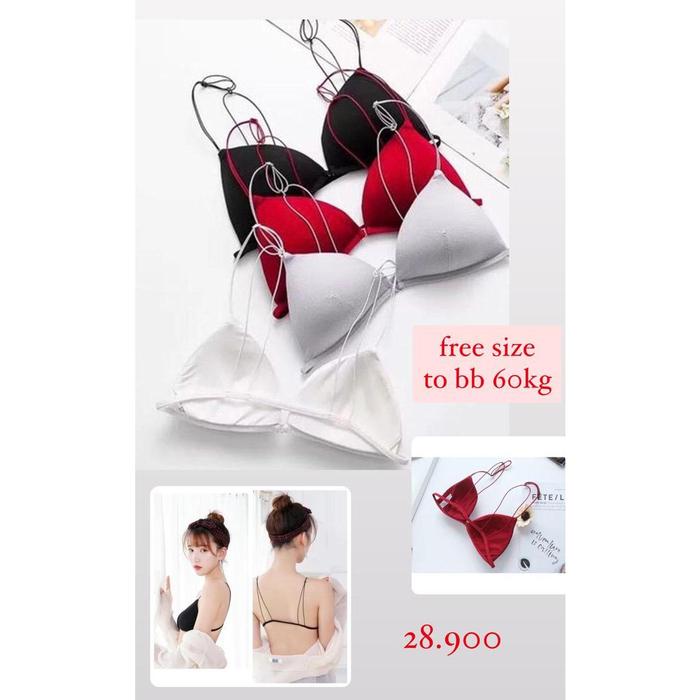 sexy bra tali open back bikini import pakaian dalam wanita bh murah