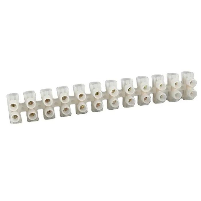 Terminal Kabel Blok Kuningan Krustin 12 PIN 4MM 3A Plastik
