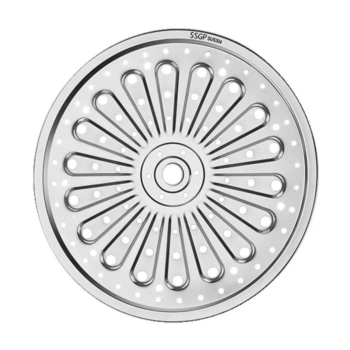 1Pcs Steaming Tablets Round 304Stainless Steel Tray Rack Steamer Slice Steamed Buns Wok Grid 2019NEW