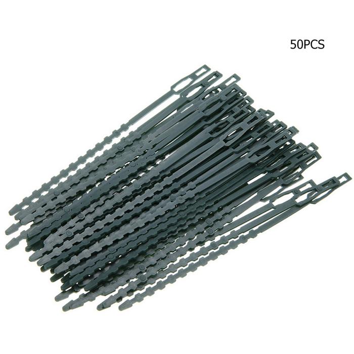 50x/bag Reusable Garden Cable Ties Plant Support Shrubs Fastener Tree
