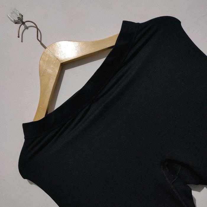 Legging Katun Uniqlo Heattech Extra Warm Basic Hitam L
