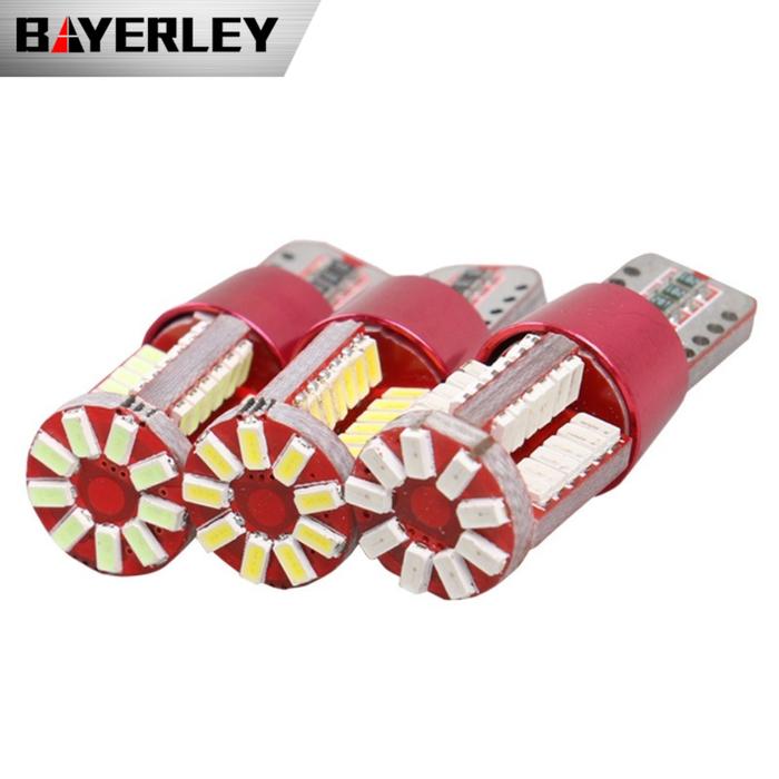 5pcs T10 Width Lamp Decoding CANbus T10 3014 57smd Small Lamp for