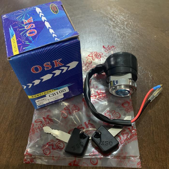 OSK CB100 KUNCI KONTAK ASSY MOTOR DEPAN CB 100 OLD KEYSET KEY SET
