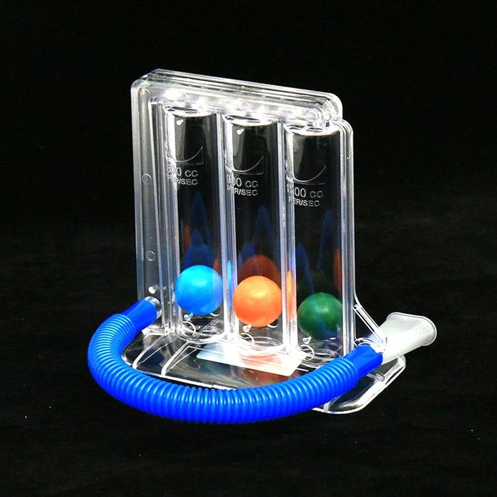 Respirometer Incentive Spirometry Fisioterapi Nafas Spirometer 3 Bola Ball Pengukur Nesco Exerciser 