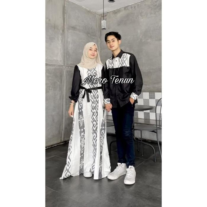 Ready Stok Baju Tenun Motif Toraja set kondanga priweding Dress Katun Wanita Batik Couple Kondangan 