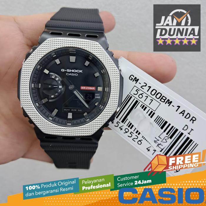 JAM PRIA ANALOG DIGITAL CASIO ORIGINAL G-SHOCK GM-2100BM-1ADR GSHOCK GM 2100BM 1A G SHOCK GM-2100BM-