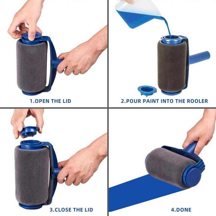 Kuas Roller Cat Tembok Dinding Rumah Paint Kuas Roll Pro Tool Paint/Kuas Roll Cat Anti Tumpah Murah