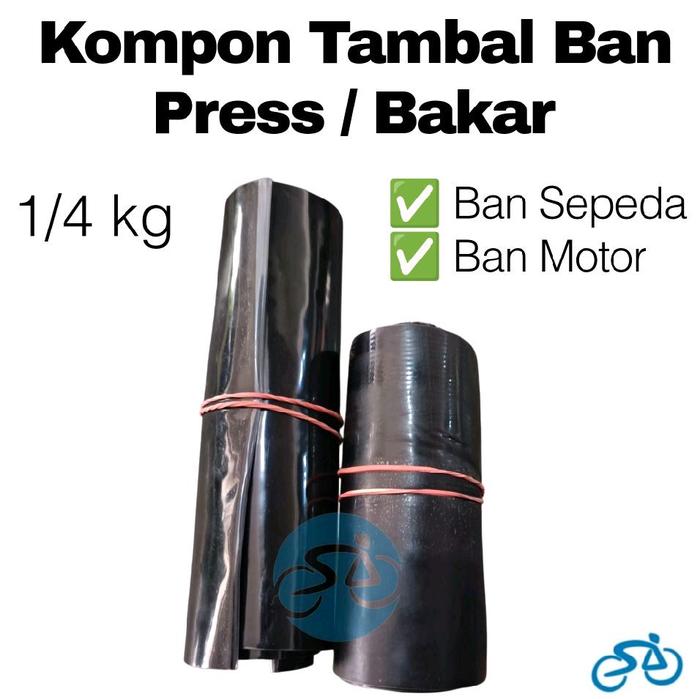 Kompon Tambal Ban Bakar Press - Karet Lem Tambal Ban Tube Type 1/4 kg Ban Sepeda Ban Motor Motorcycl