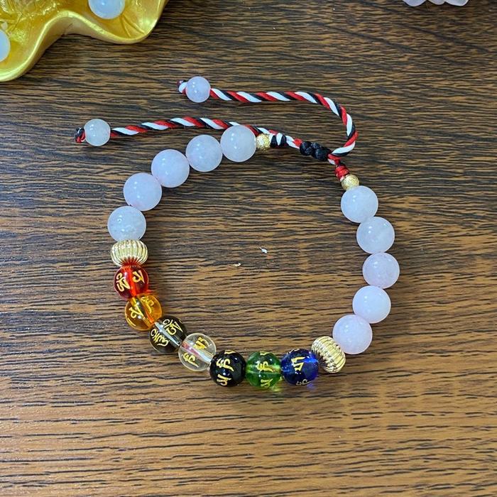 Gelang Tridatu 7 Cakra Rose Cinta Kasih Pelindung Ilahi Bracelets