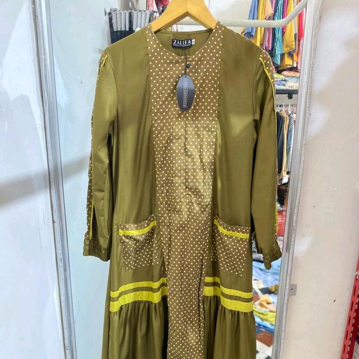 Ready dres cantik by zalifa promo Muslim Wanita Baju elegan nyaman lembut nyaman di pakai