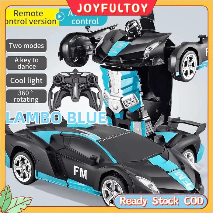 【24H COD】Mainan Mobil Remote Control Mobil Sport Car Robot Transform RC Mobil Remote Transformer Rob