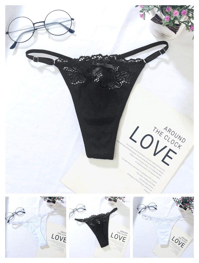 G string wanita 9618 TT - g string renda lace model T back