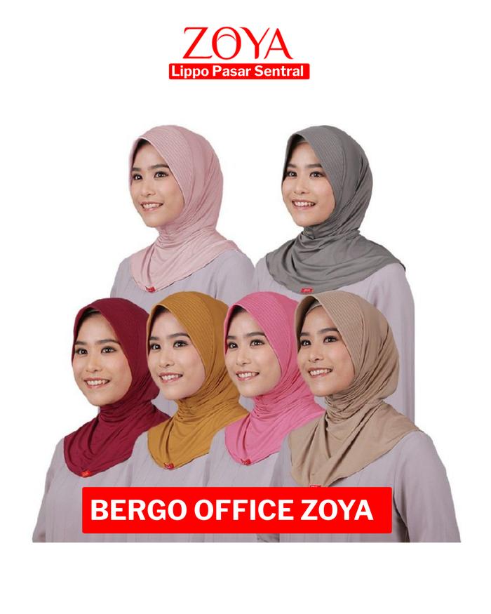 ZOYA Bergo Office Casual Jilbab - Fashion Muslim Wanita Kerudung Instan Sport Spandex Lycra Nyaman P