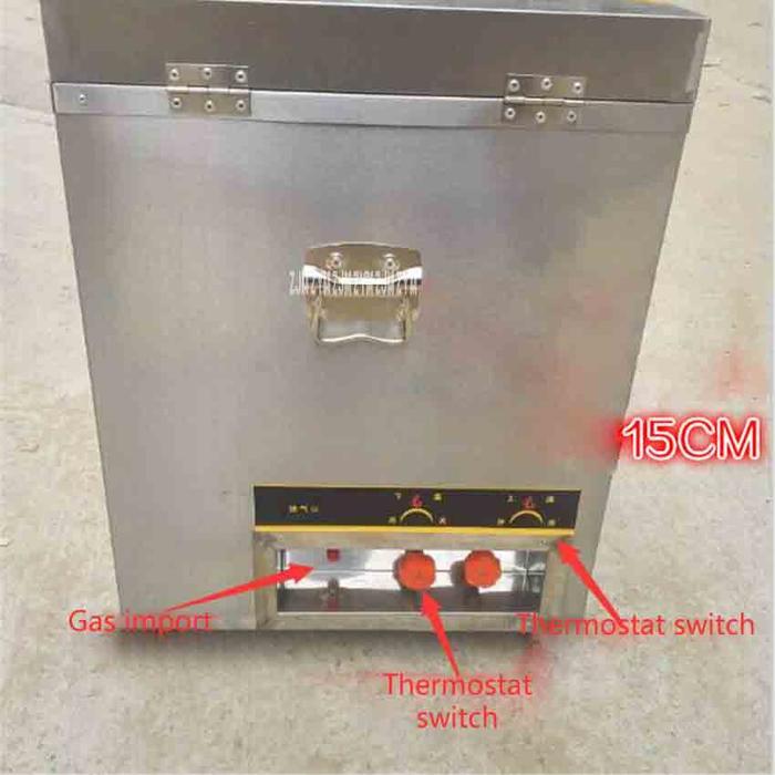 New commercial egg roll machine gas six egg roll machine stainless