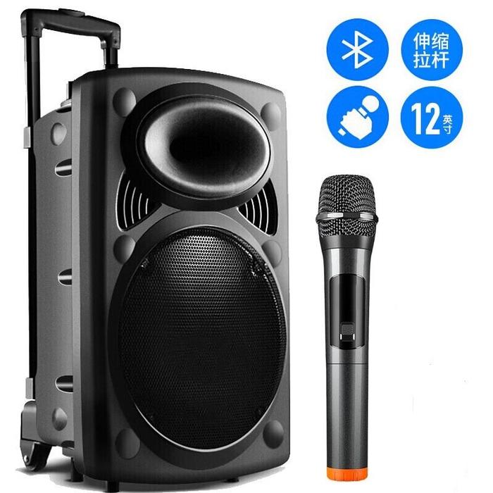 15 inch subwoofer karaoke speaker 150W bluetooth speaker column